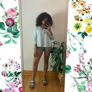 Long-Sleeve Quarter Button Up Shirt